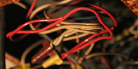 The former heart of station activity was in a truly sad state: wiring conduits spilling their contents in unmanaged tangles.